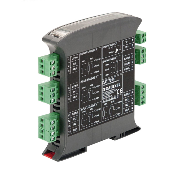 modulo CANopen slave 4 ingressi DAT 7014